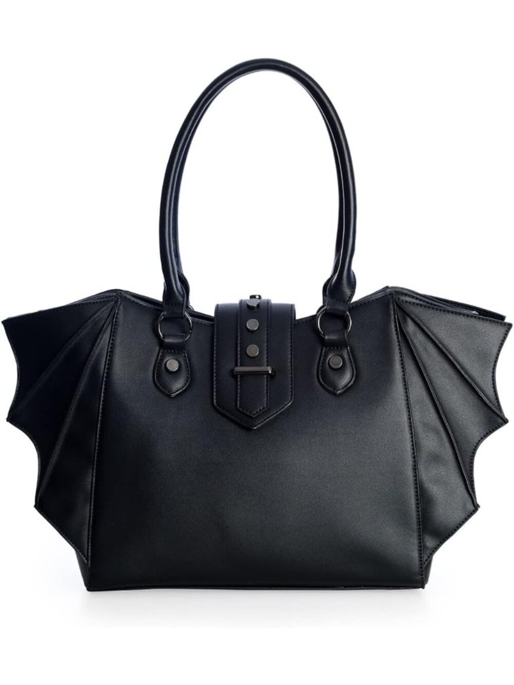 Gothic Winged Bat Crossbody Purse | Black Shoulder Bag with Unique Design